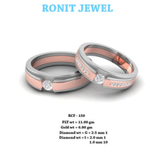 Diamond Studded Couple Bands