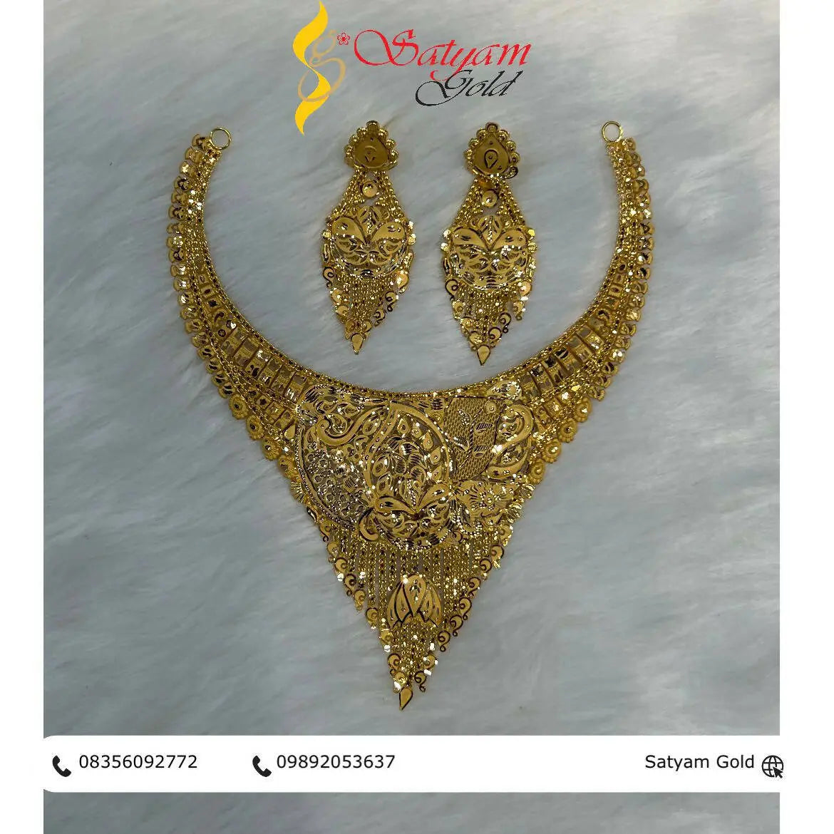 Gold Necklace Sarafa Bazar India