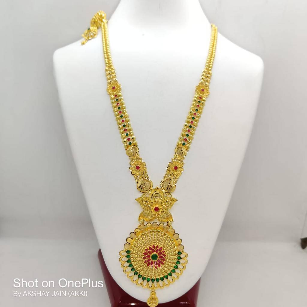 Gold Long Set Sarafa Bazar India