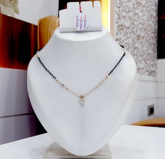 18kt Italian Mangalsutra Sarafa Bazar India