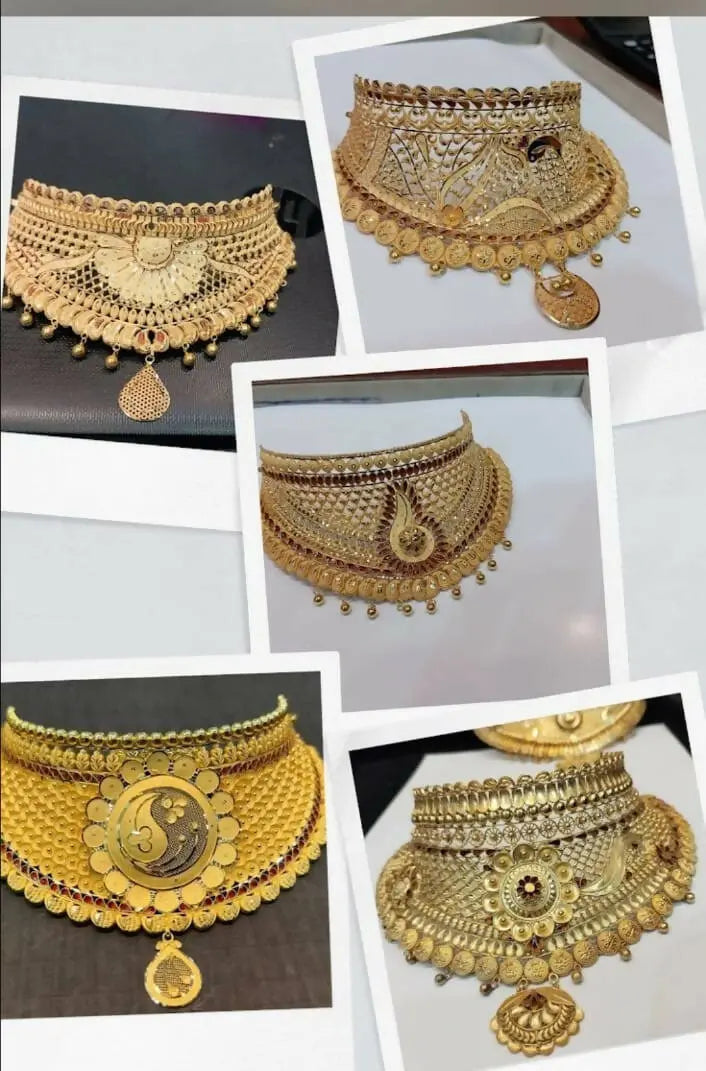 Gold Choker Sarafa Bazar India