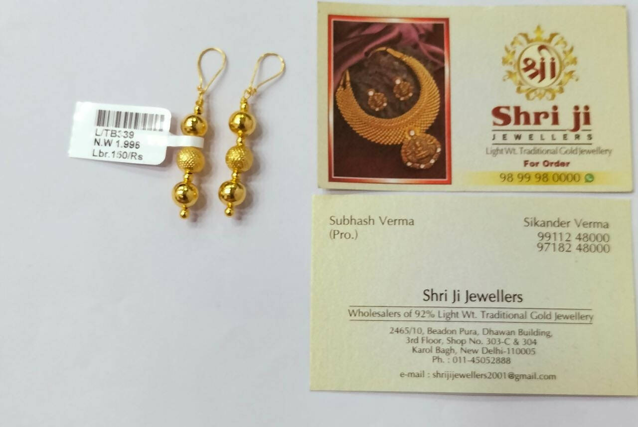 Light Weight Ghalsari Earring Sarafa Bazar India