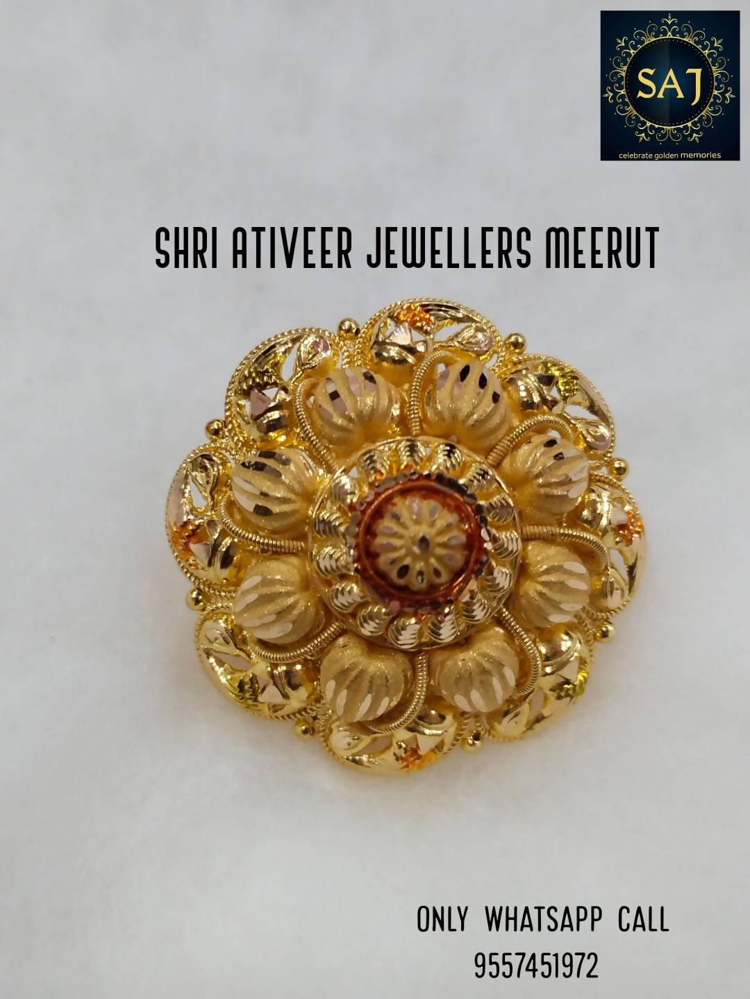 Plain Gold Ladies Ring Sarafa Bazar