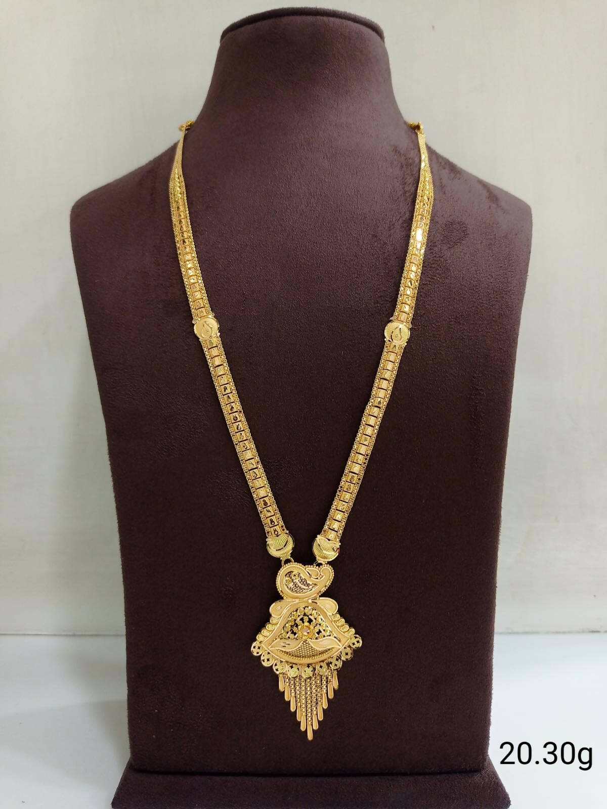 Gold Long Set Sarafa Bazar India