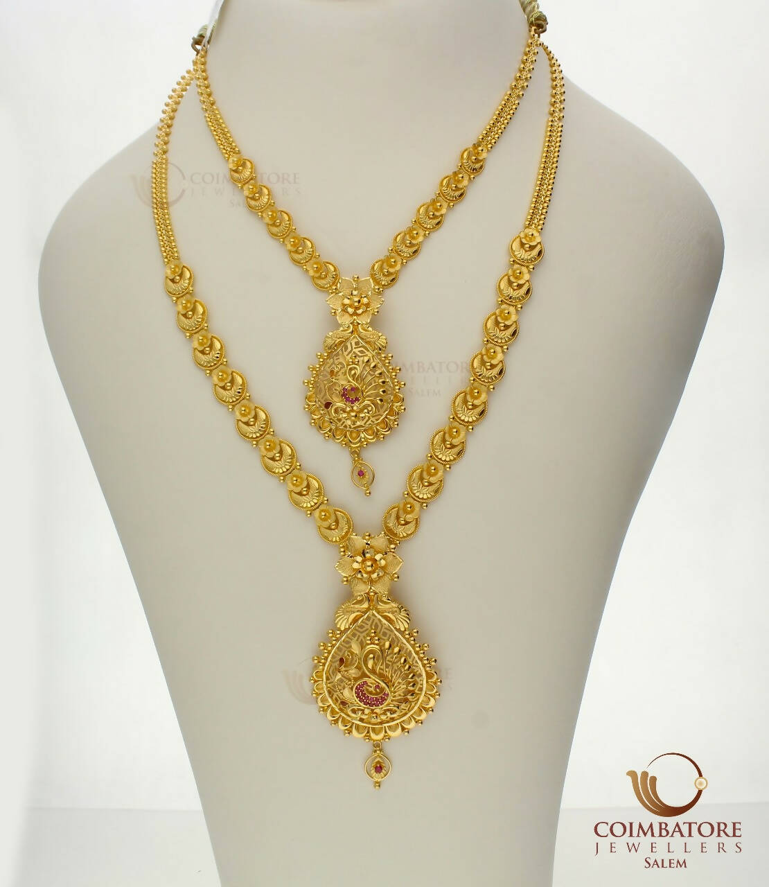 Gold Necklace & Long Set Sarafa Bazar India