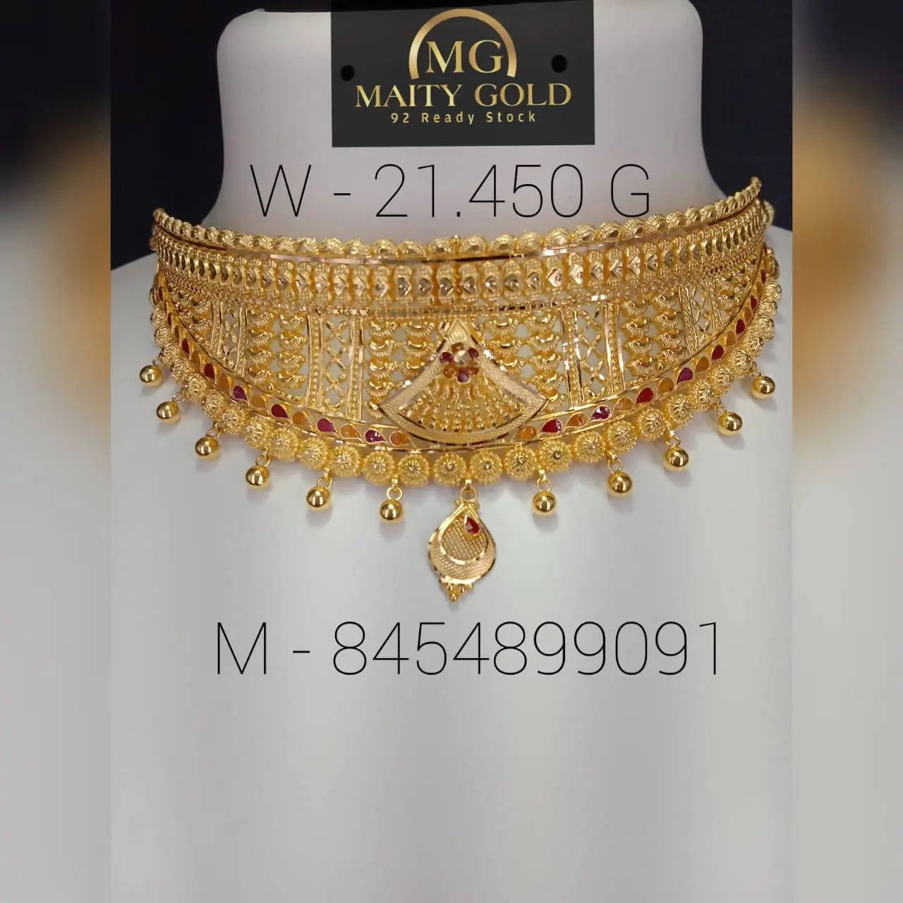 Gold Choker Sarafa Bazar India