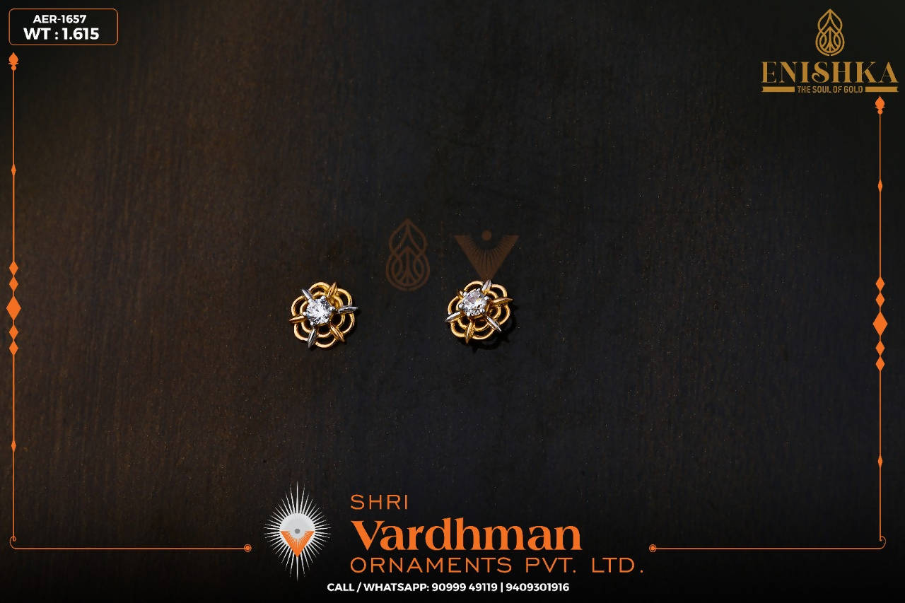 CZ Casting Earring Sarafa Bazar India
