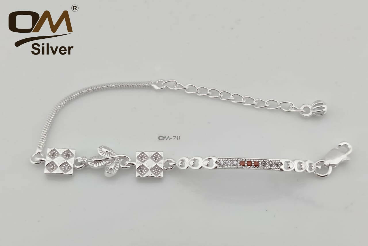 Silver Ladies Bracelet Sarafa Bazar India