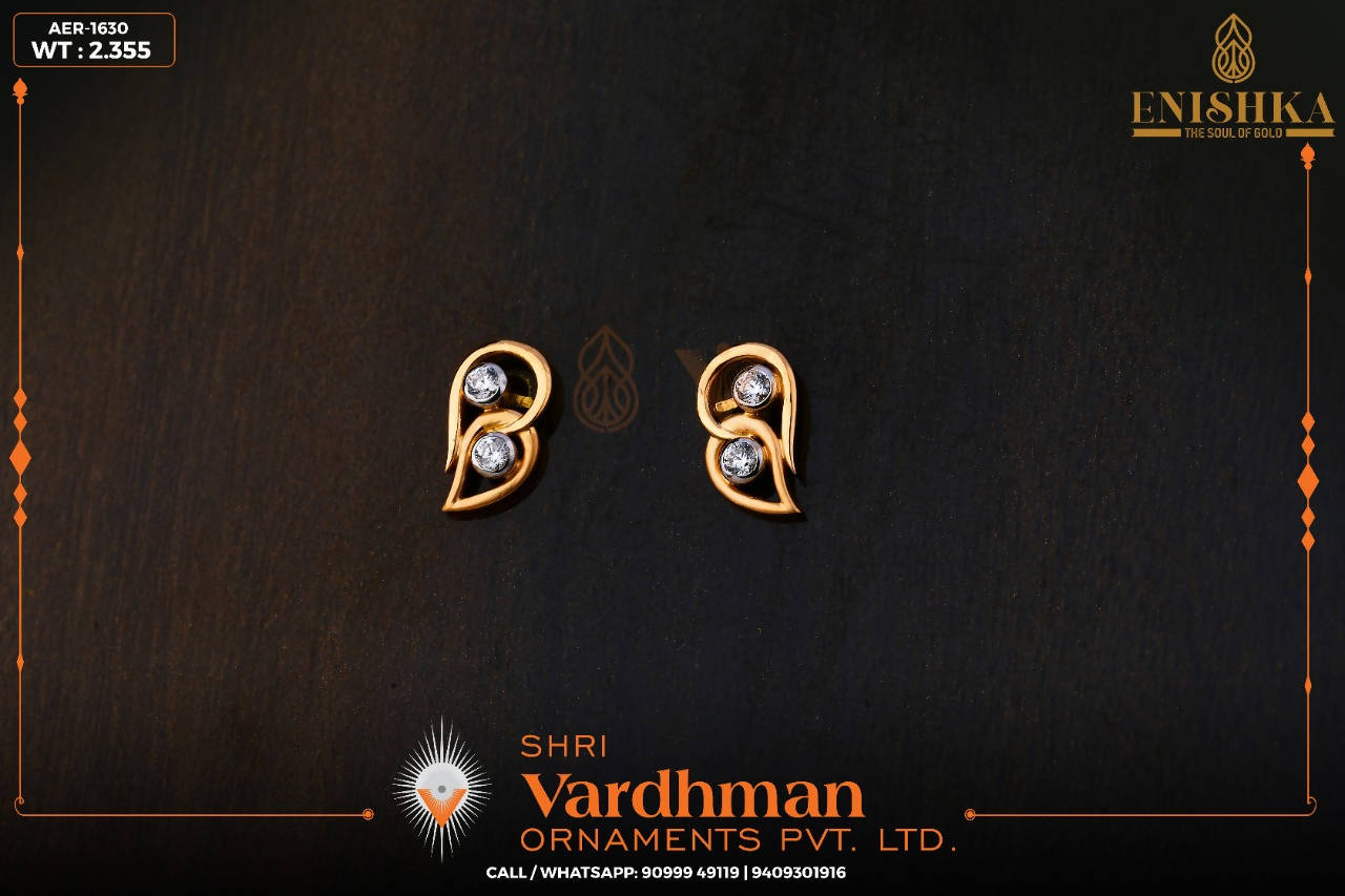 CZ Casting Earring Sarafa Bazar India