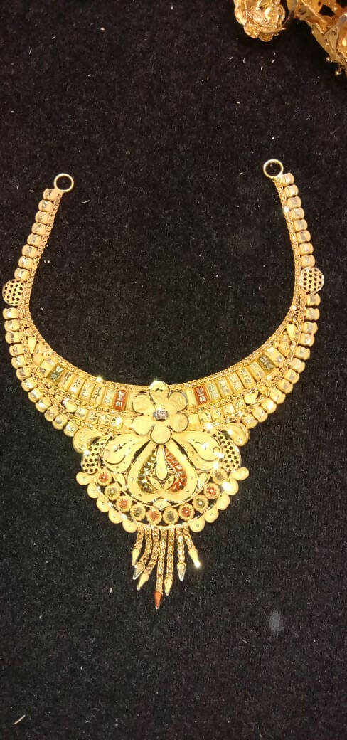 Gold Necklace Sarafa Bazar India