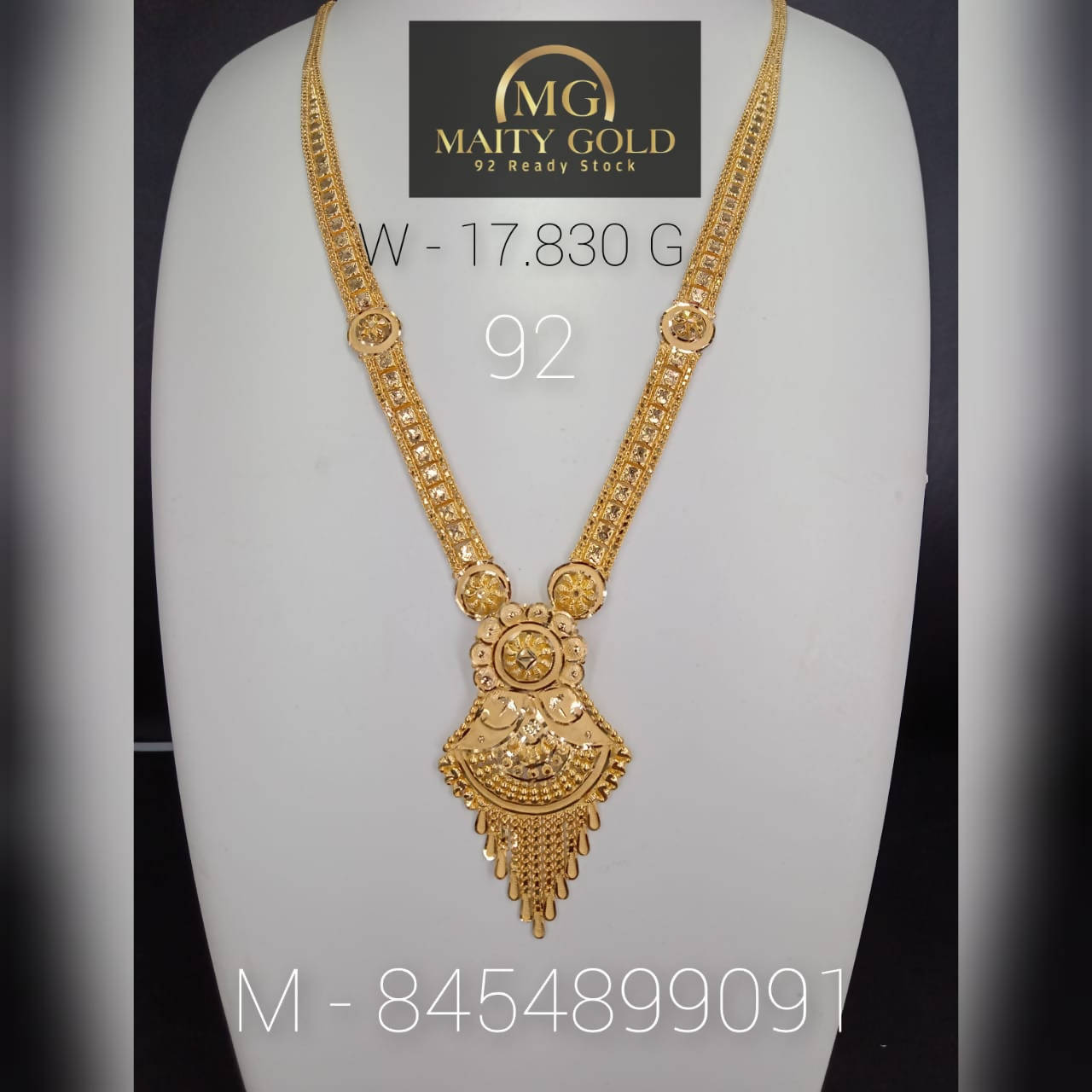 Gold Long Set Sarafa Bazar India