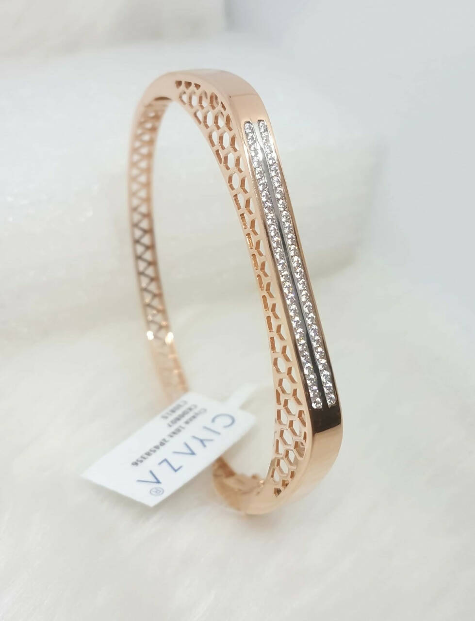 Rose Gold Gents Bracelet Sarafa Bazar India