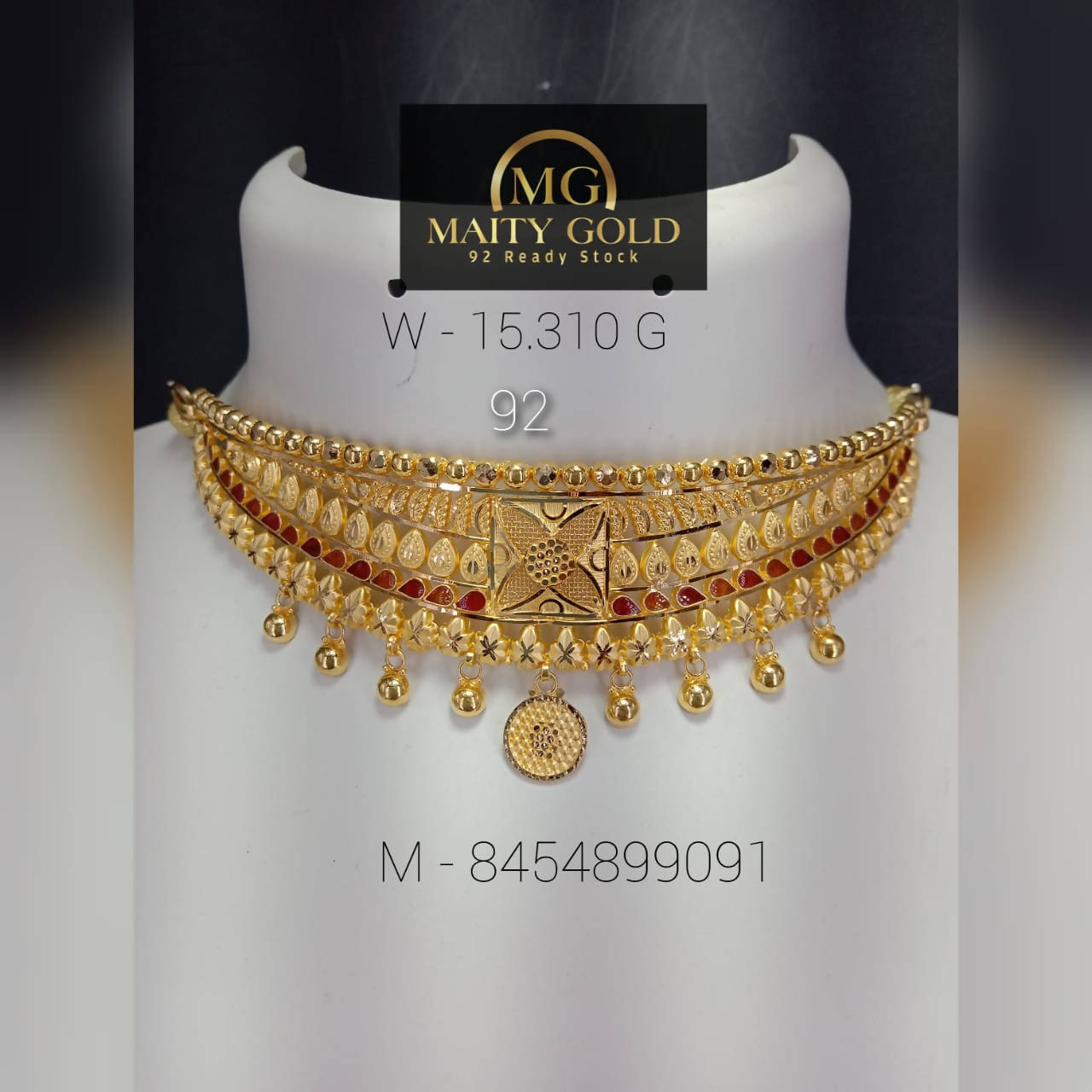 Gold Choker Sarafa Bazar India