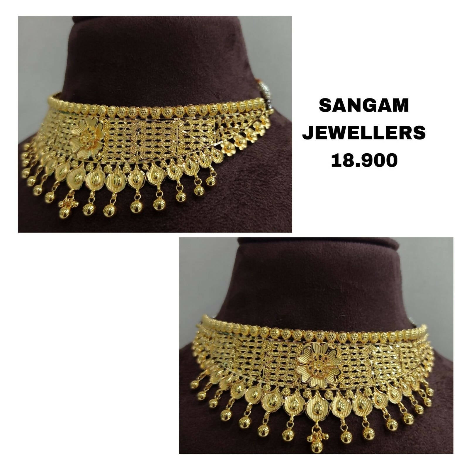 Gold Choker Sarafa Bazar India