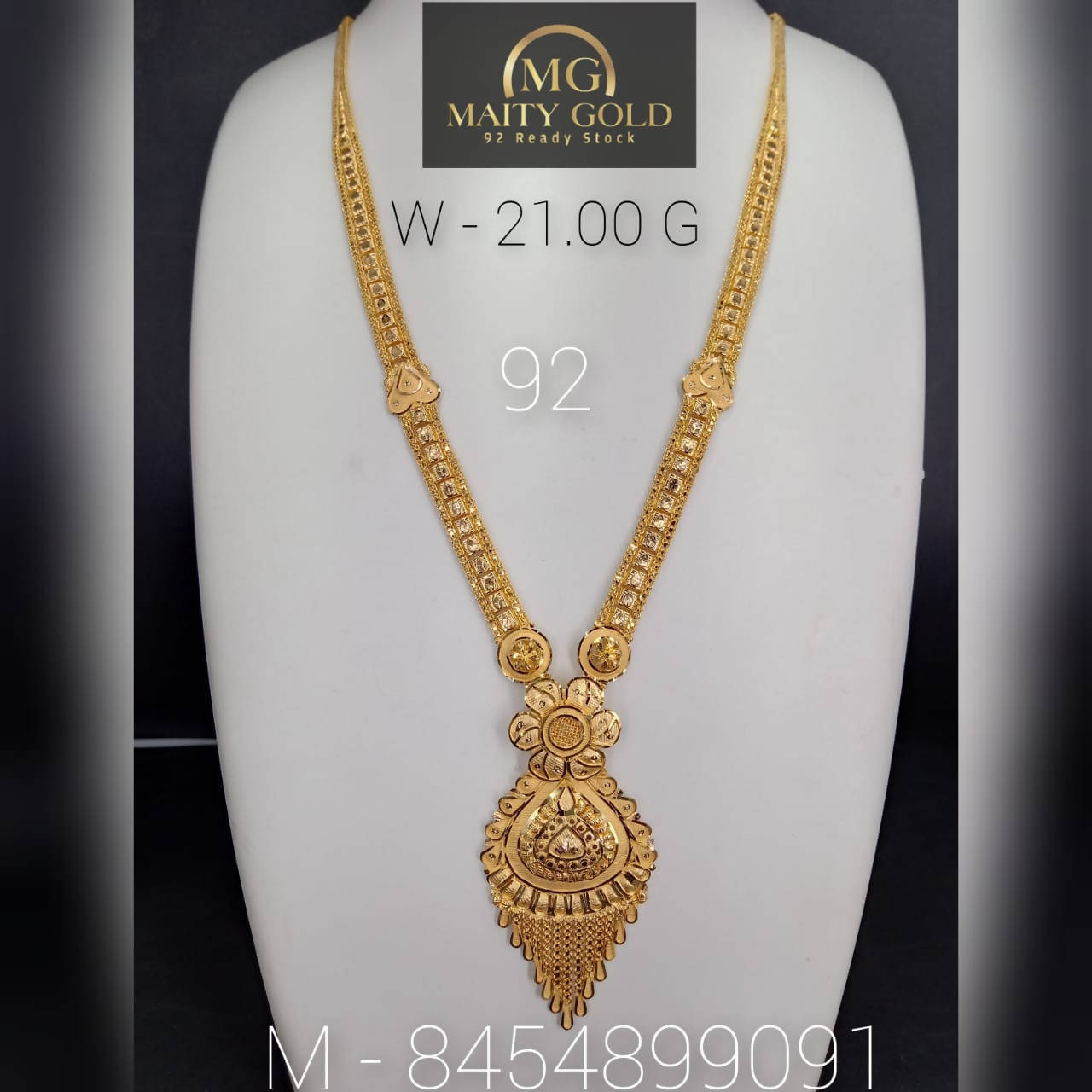 Gold Long Set Sarafa Bazar India