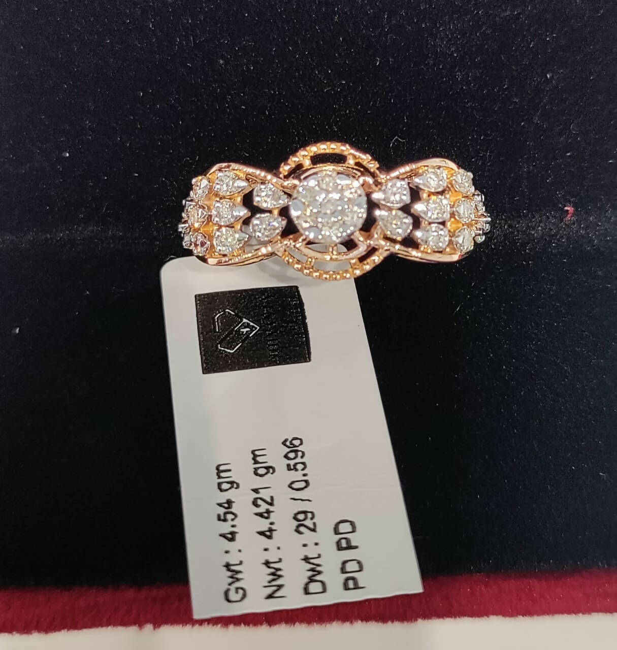 Diamond Ladies Ring Sarafa Bazar India
