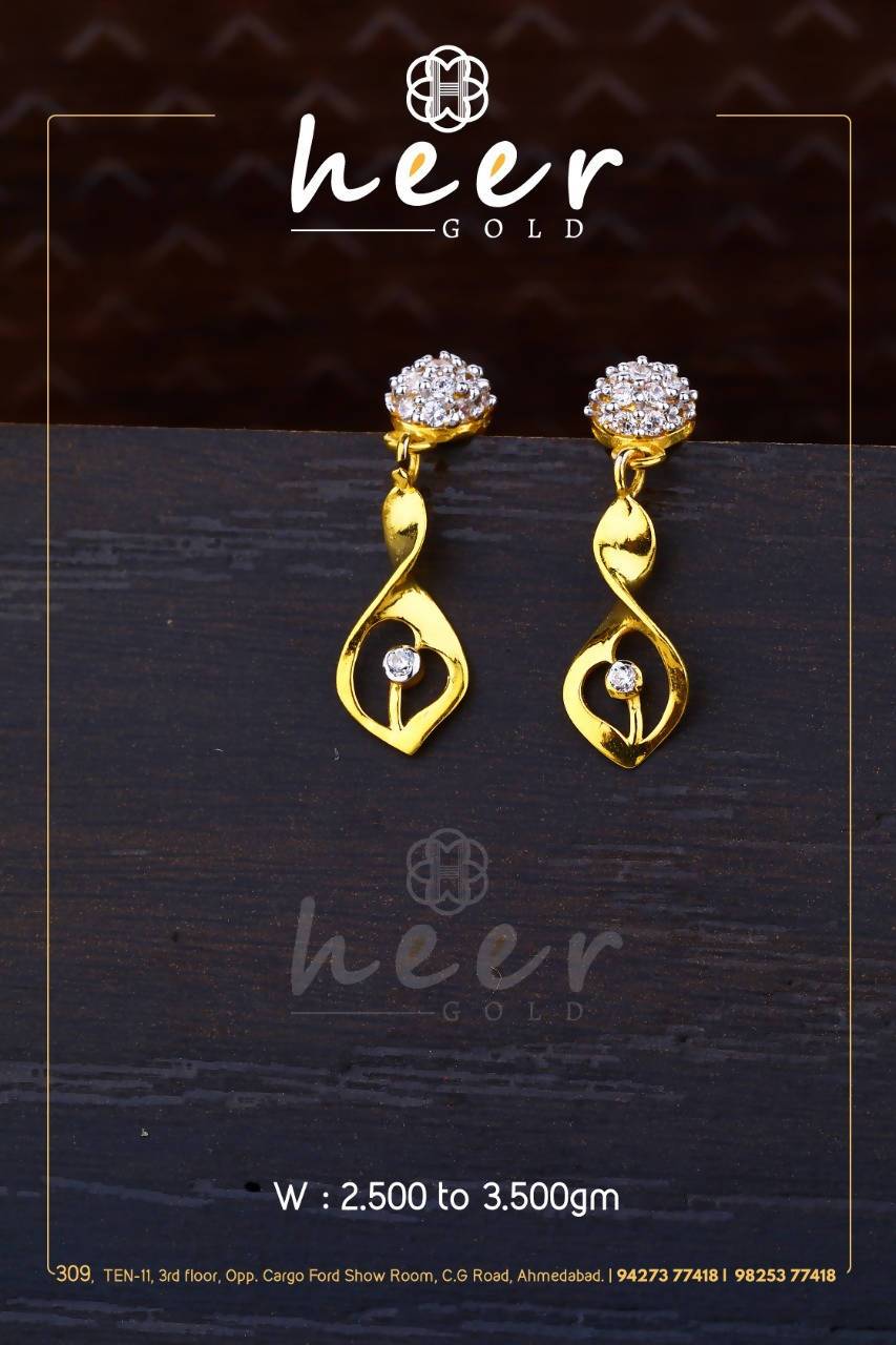 CZ Casting Earrings Sarafa Bazar