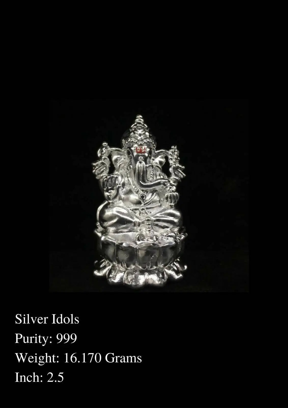 999 Silver Idols Sarafa Bazar India