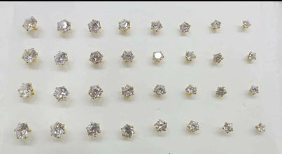 CZ Solitaire Nosepins Sarafa Bazar India