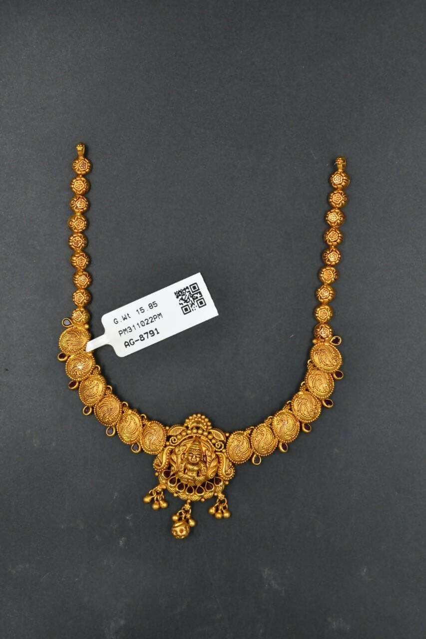 Antique Temple Necklace Sarafa Bazar India
