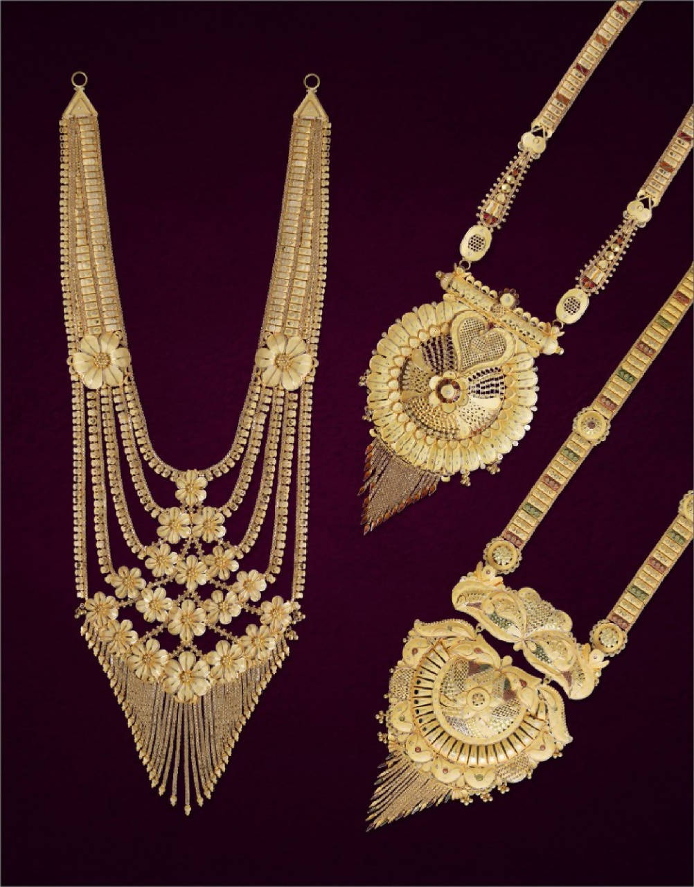 Gold Long Set Sarafa Bazar India