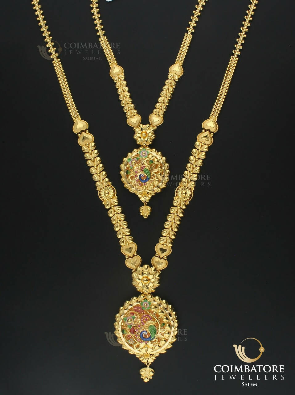 Gold Necklace & Long Set