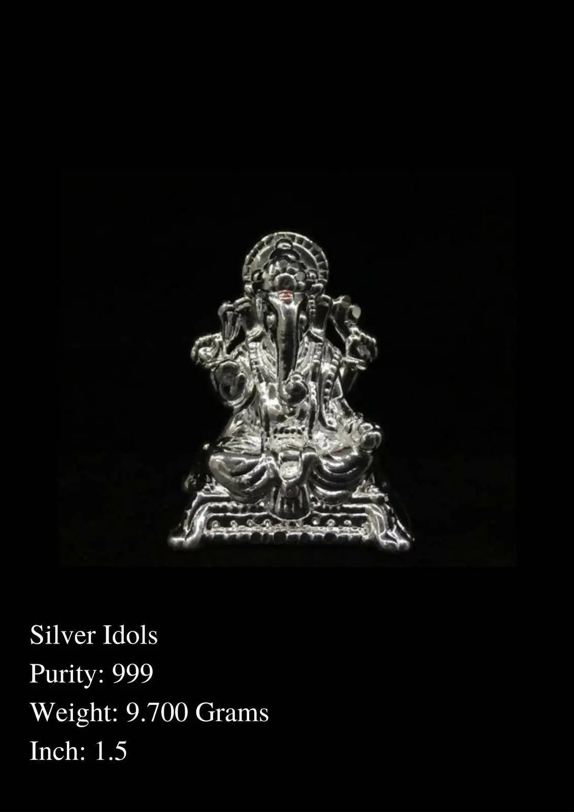 999 Silver Idols Sarafa Bazar India