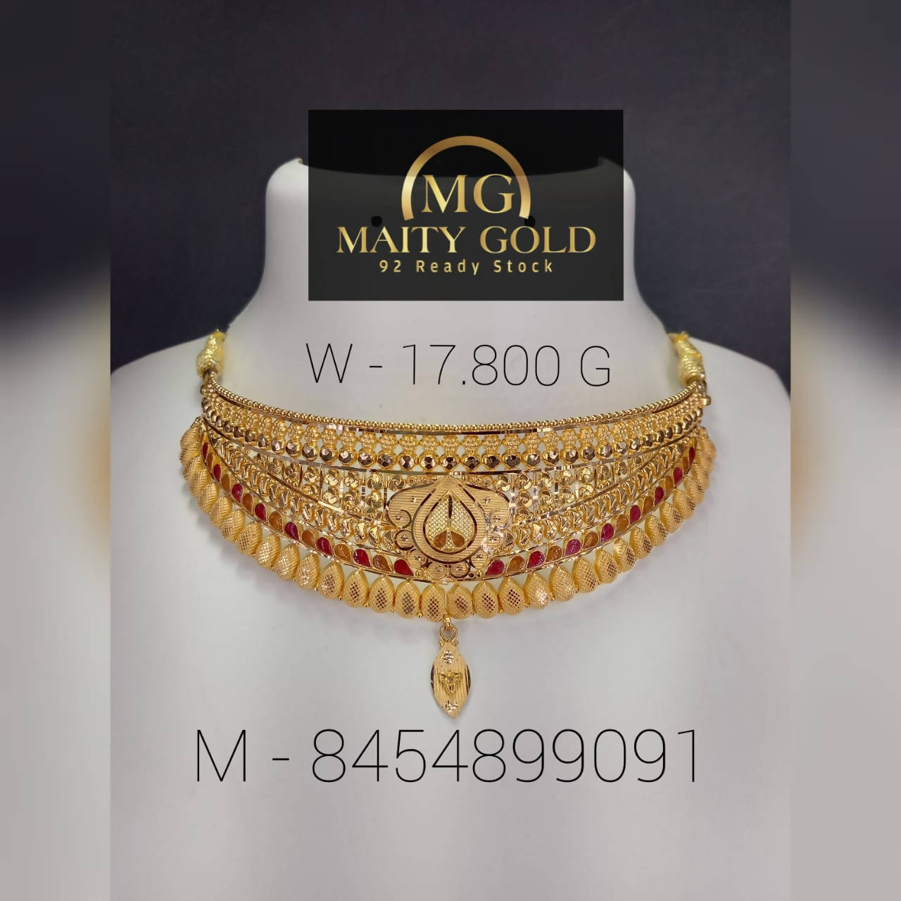 Gold Choker Sarafa Bazar India