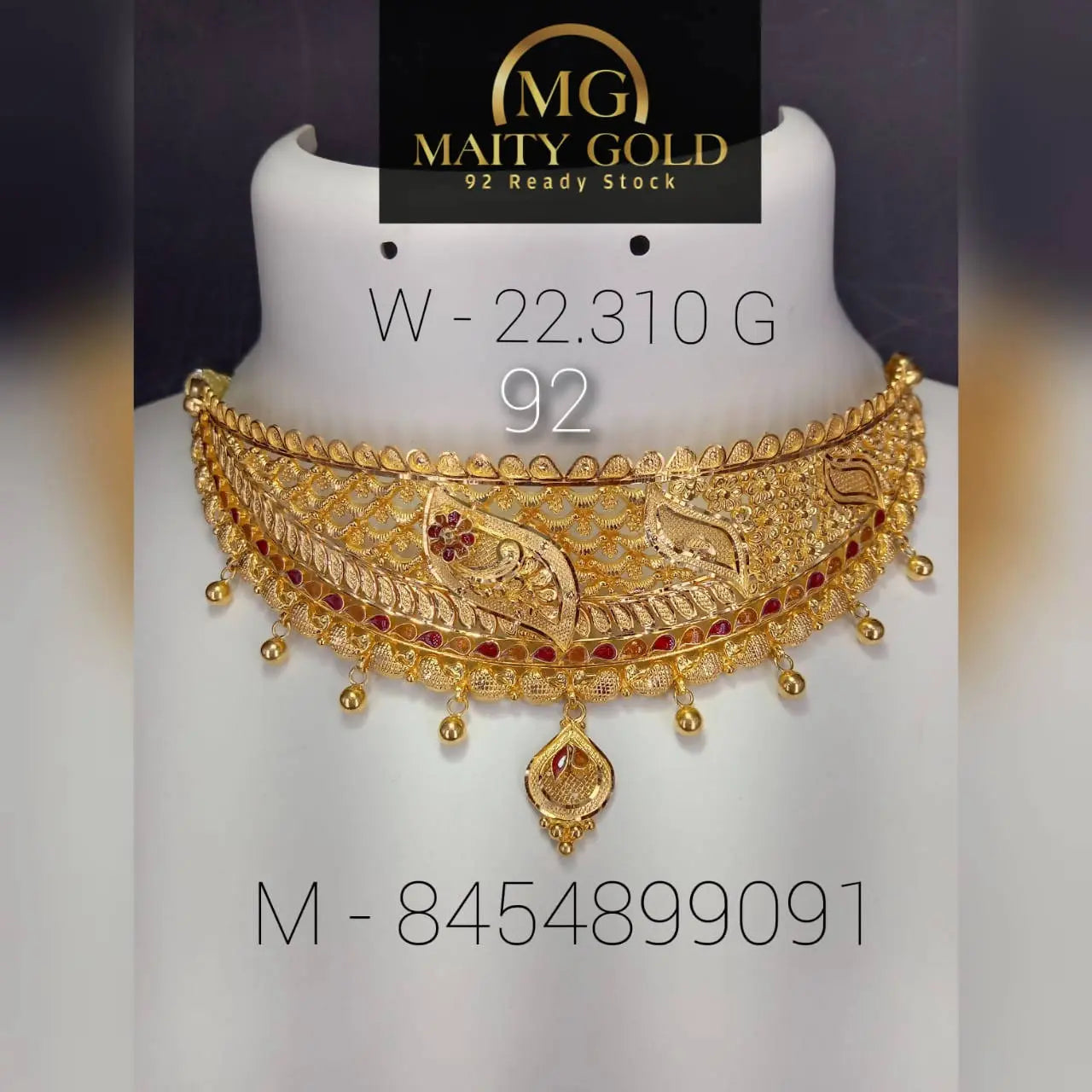 Gold Choker Sarafa Bazar India