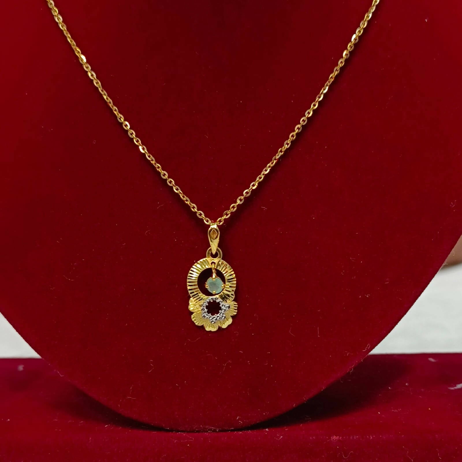 Turkish Italian Gold Pendant Sarafa Bazar India