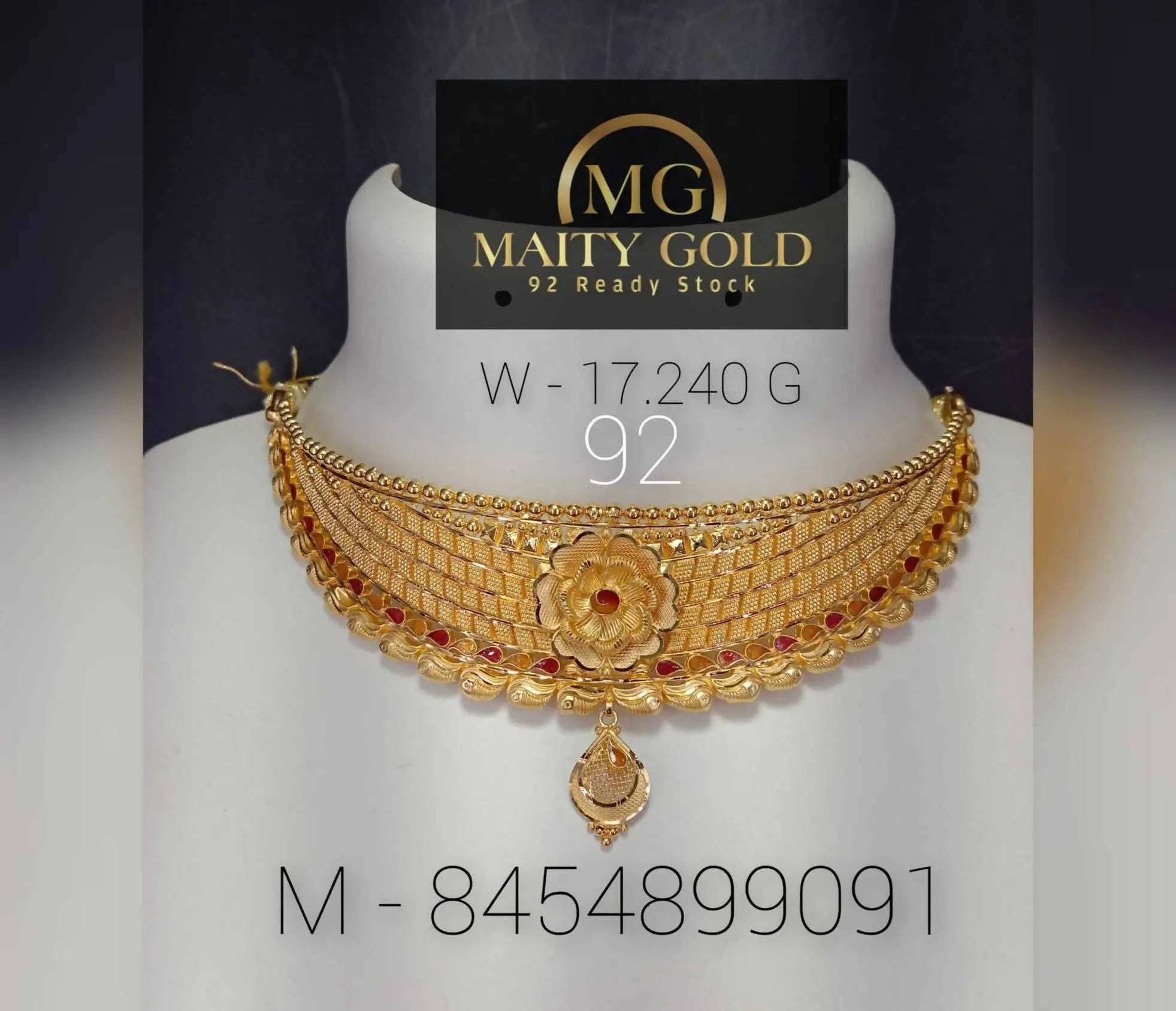 Gold Choker Sarafa Bazar India