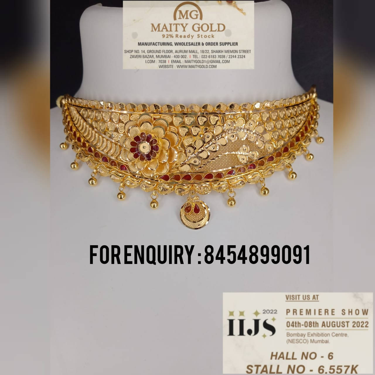 Gold Choker Sarafa Bazar India