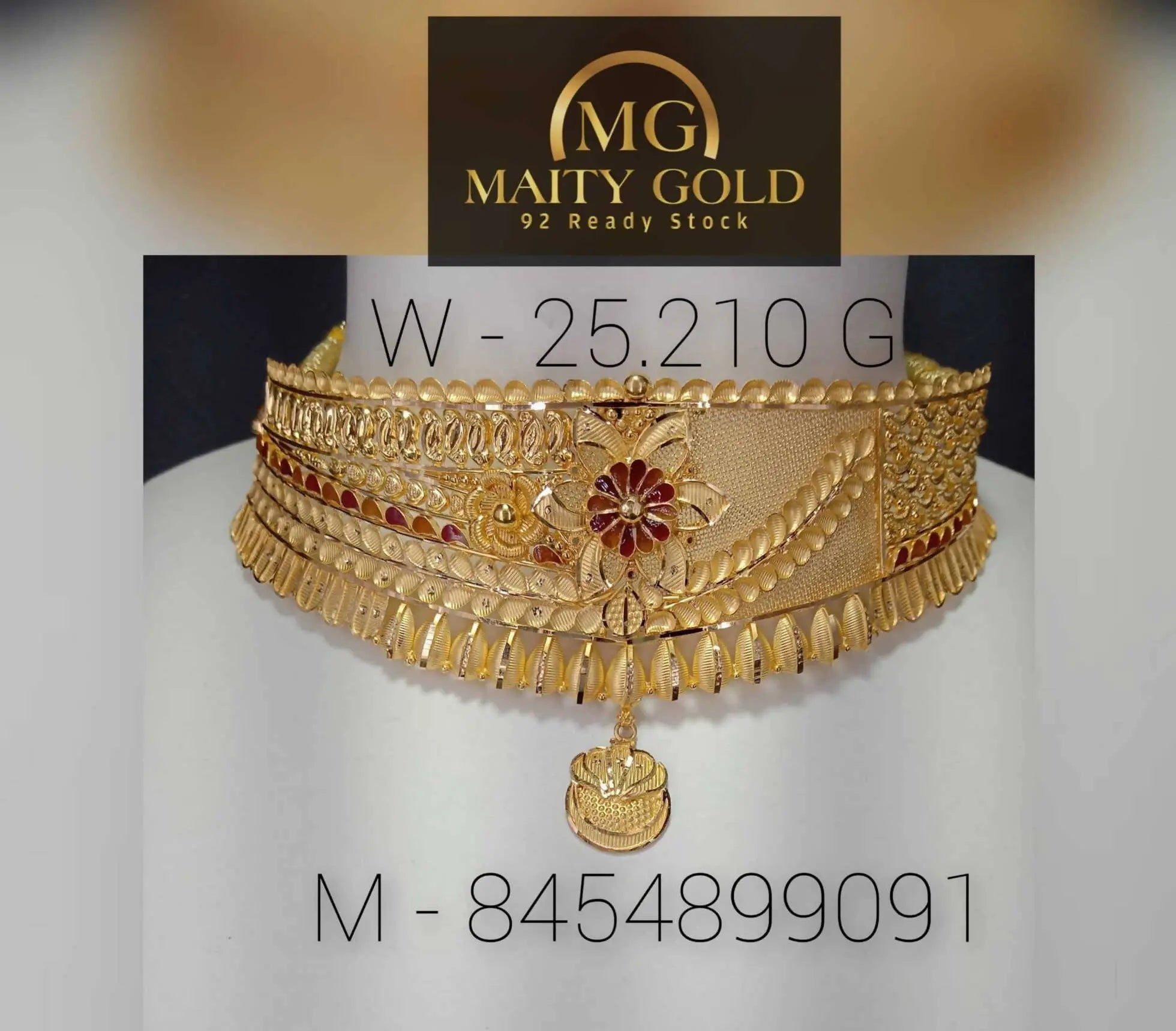 Gold Choker Sarafa Bazar India