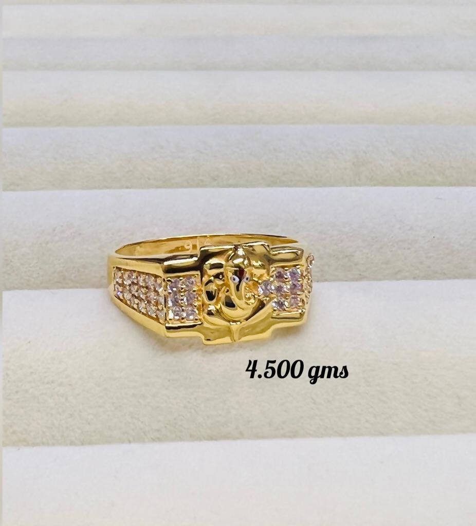Lord Ganesh Ring, Shiv's Son Ring, Brass Ring, Religious Ring, Handmade Ring,  Gold Vinayak Ring, Vintage Ring, Good Luck Ring, Gift for Her. - Etsy
