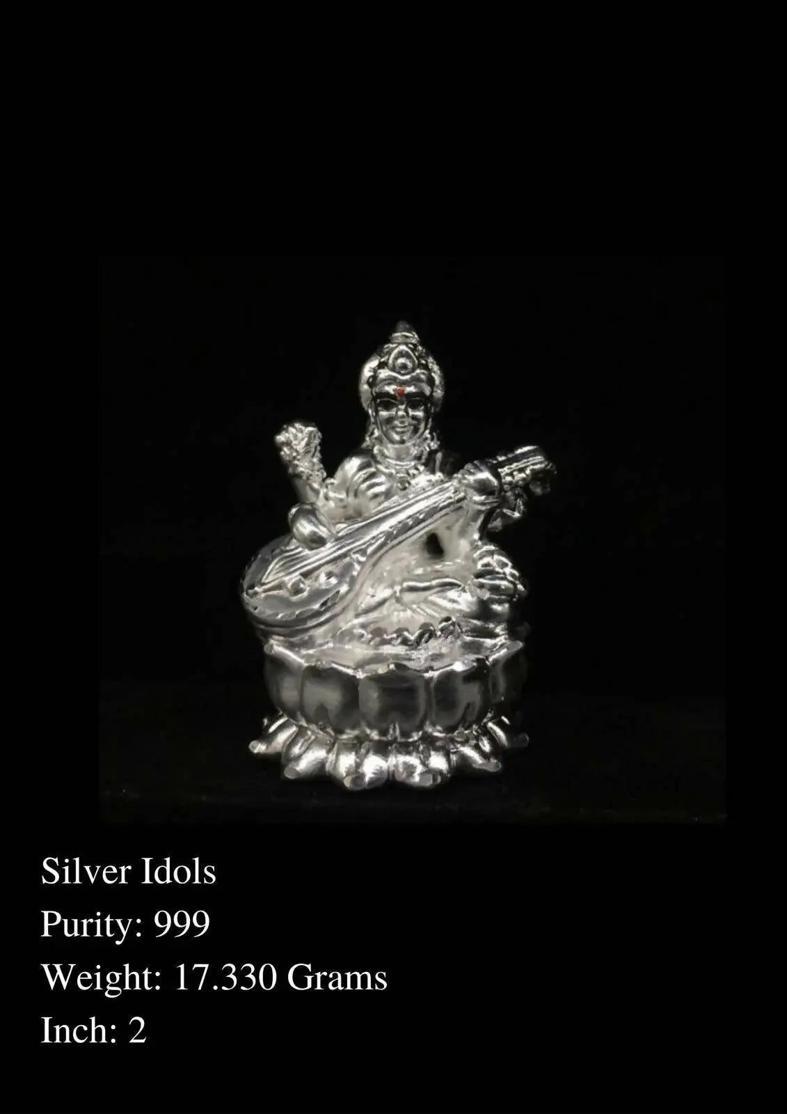 999 Silver Idols Sarafa Bazar India