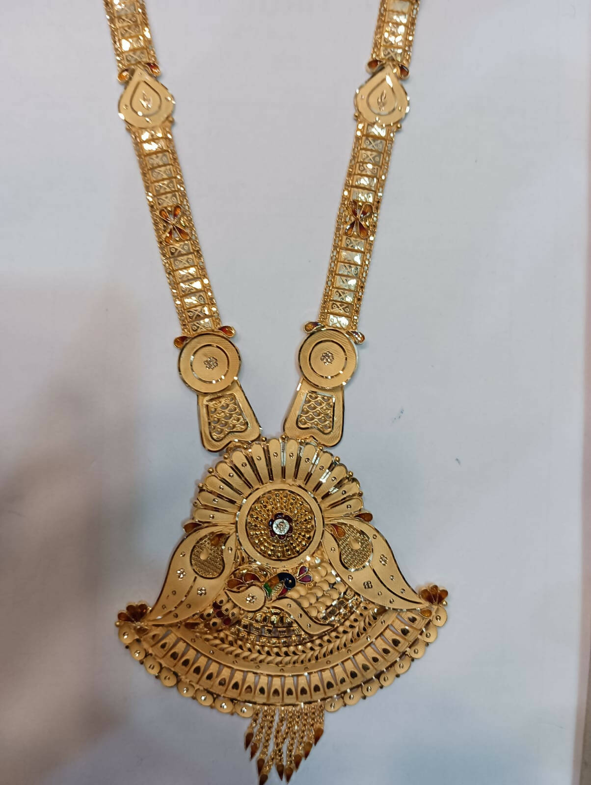 Gold Long Set Sarafa Bazar India