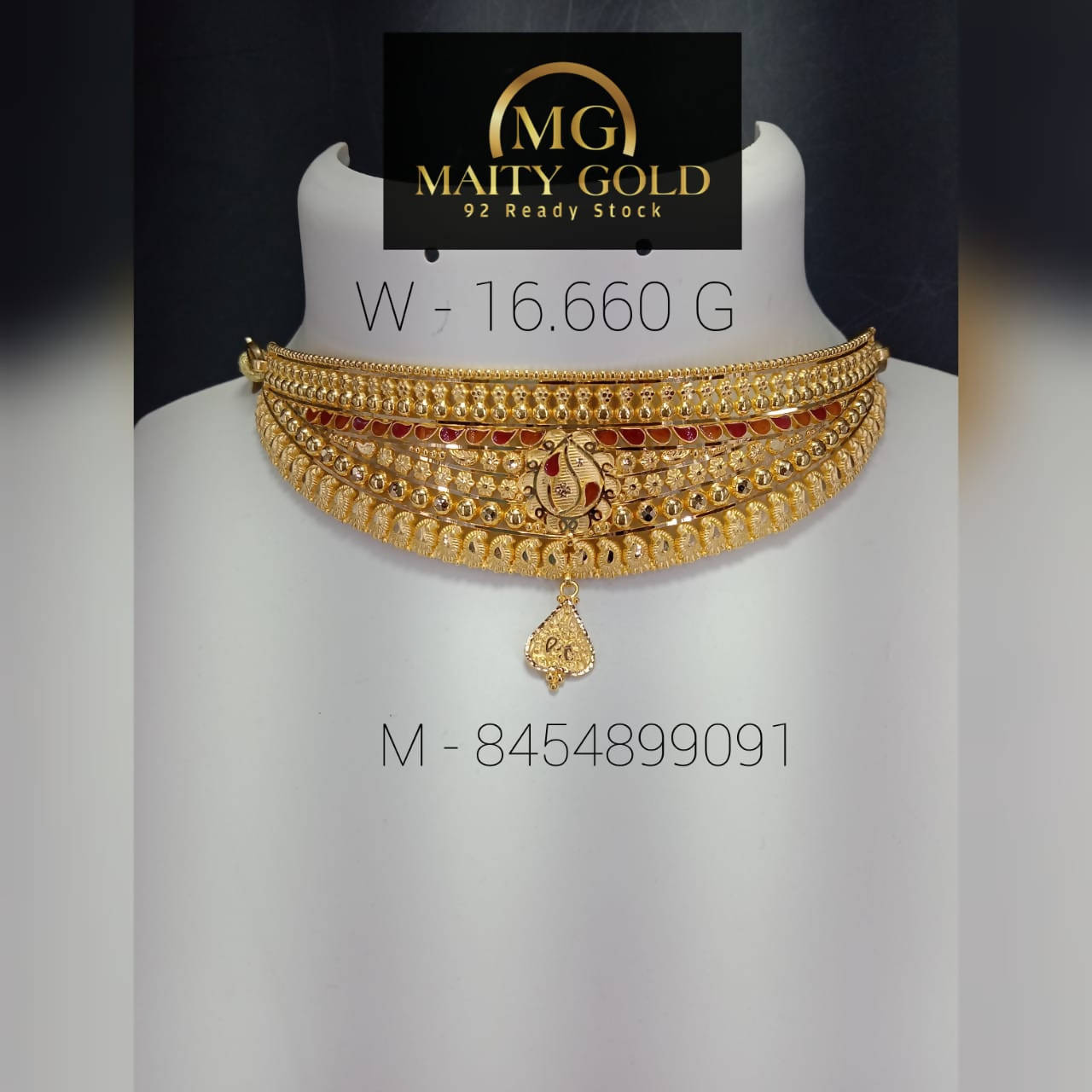 Gold Choker Sarafa Bazar India