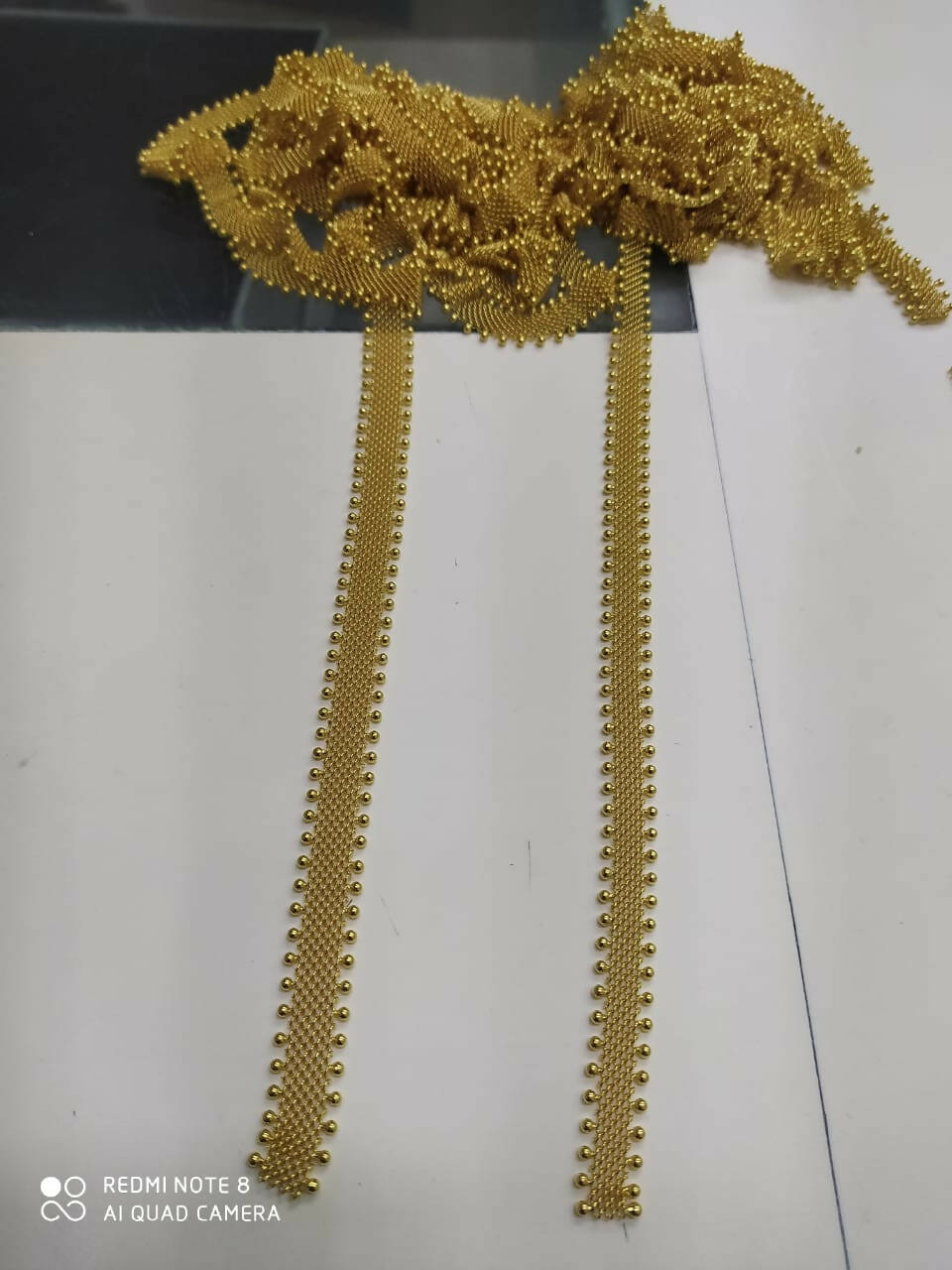 18kt Diamond Necklace Back Chains Sarafa Bazar India