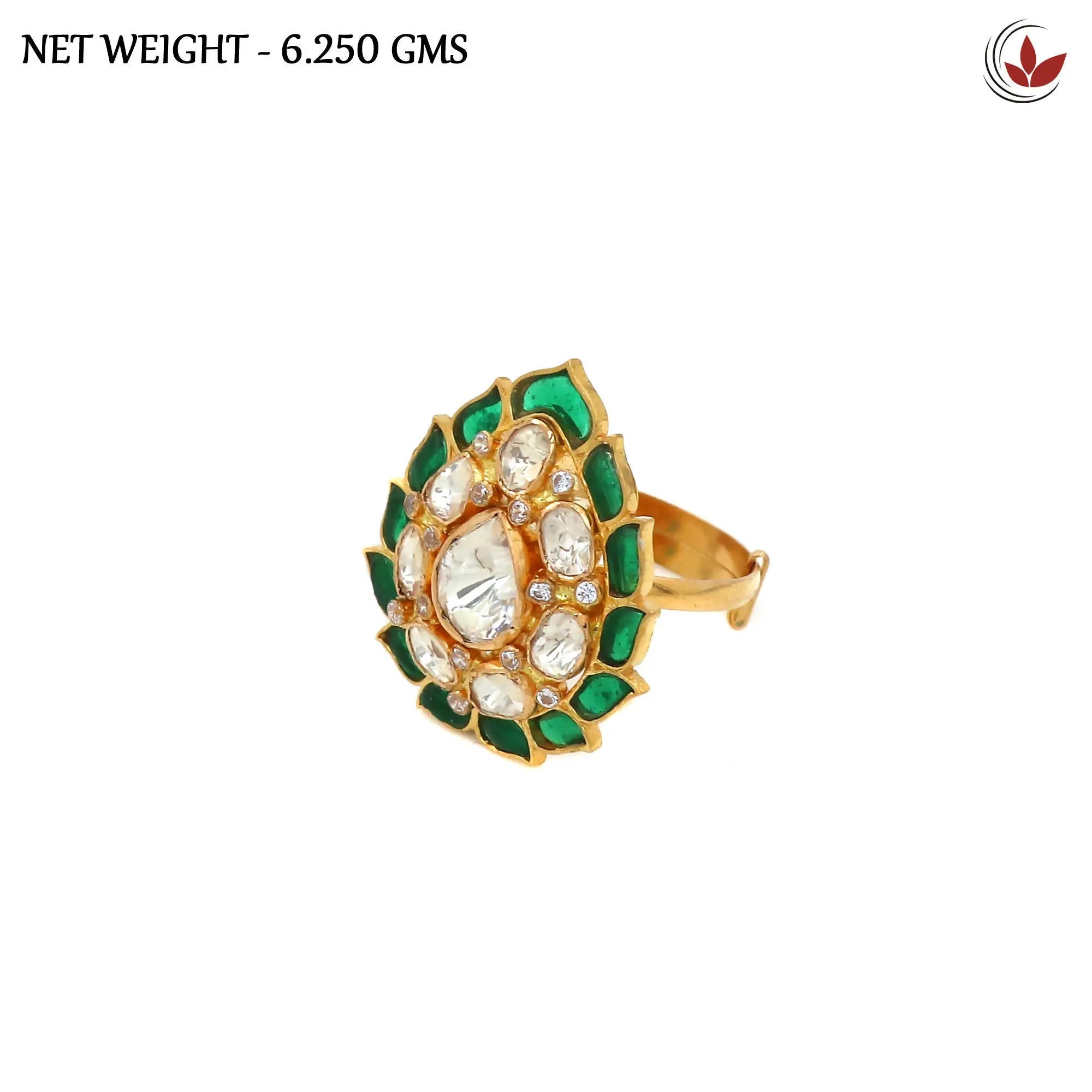 Kundan Ladies Ring Sarafa Bazar India