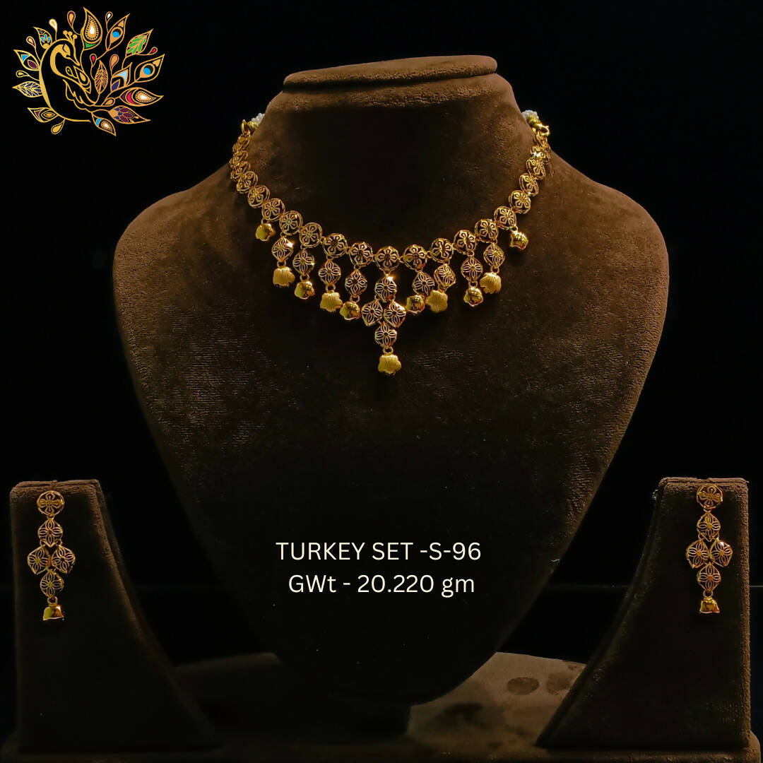 TURKEY SET-S-96 - Turkey Necklace Sets Sarafa Bazar India