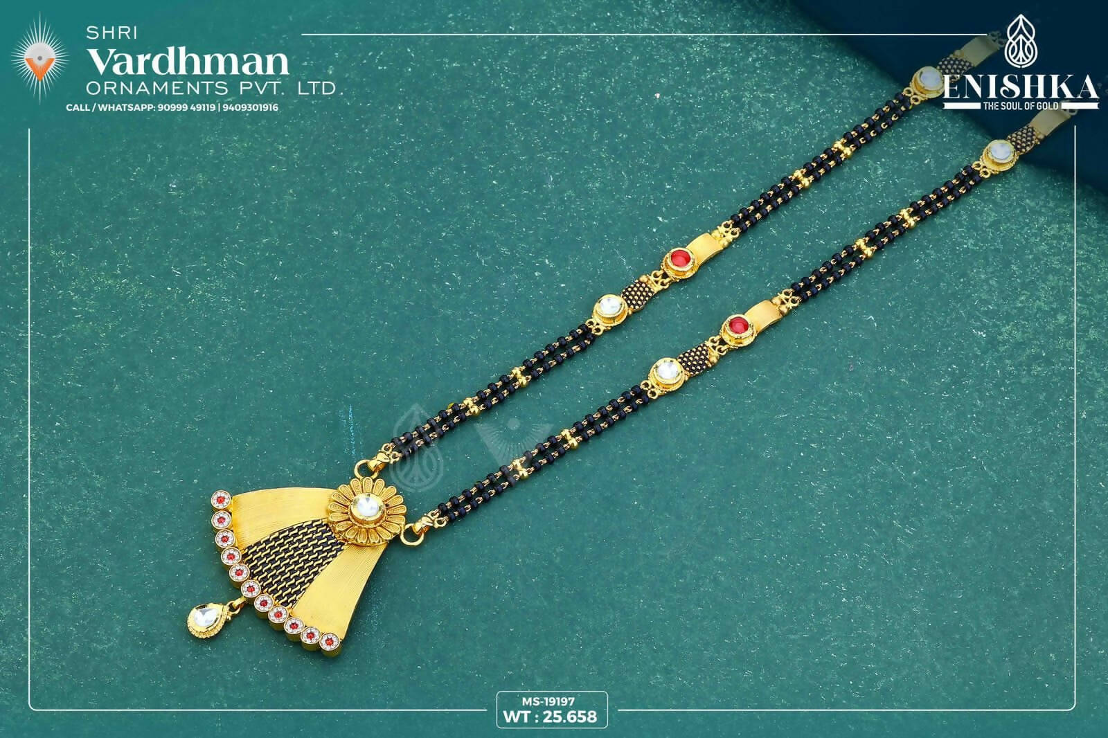 22kt Antique Mangalsutra Sarafa Bazar India