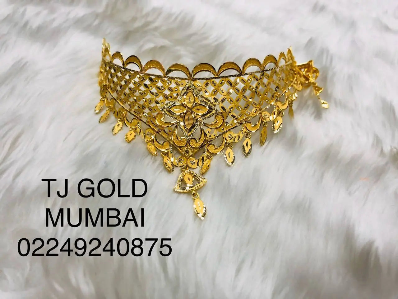 Gold Choker Sarafa Bazar India