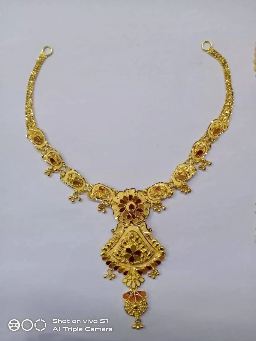 Gold Necklace Sarafa Bazar India