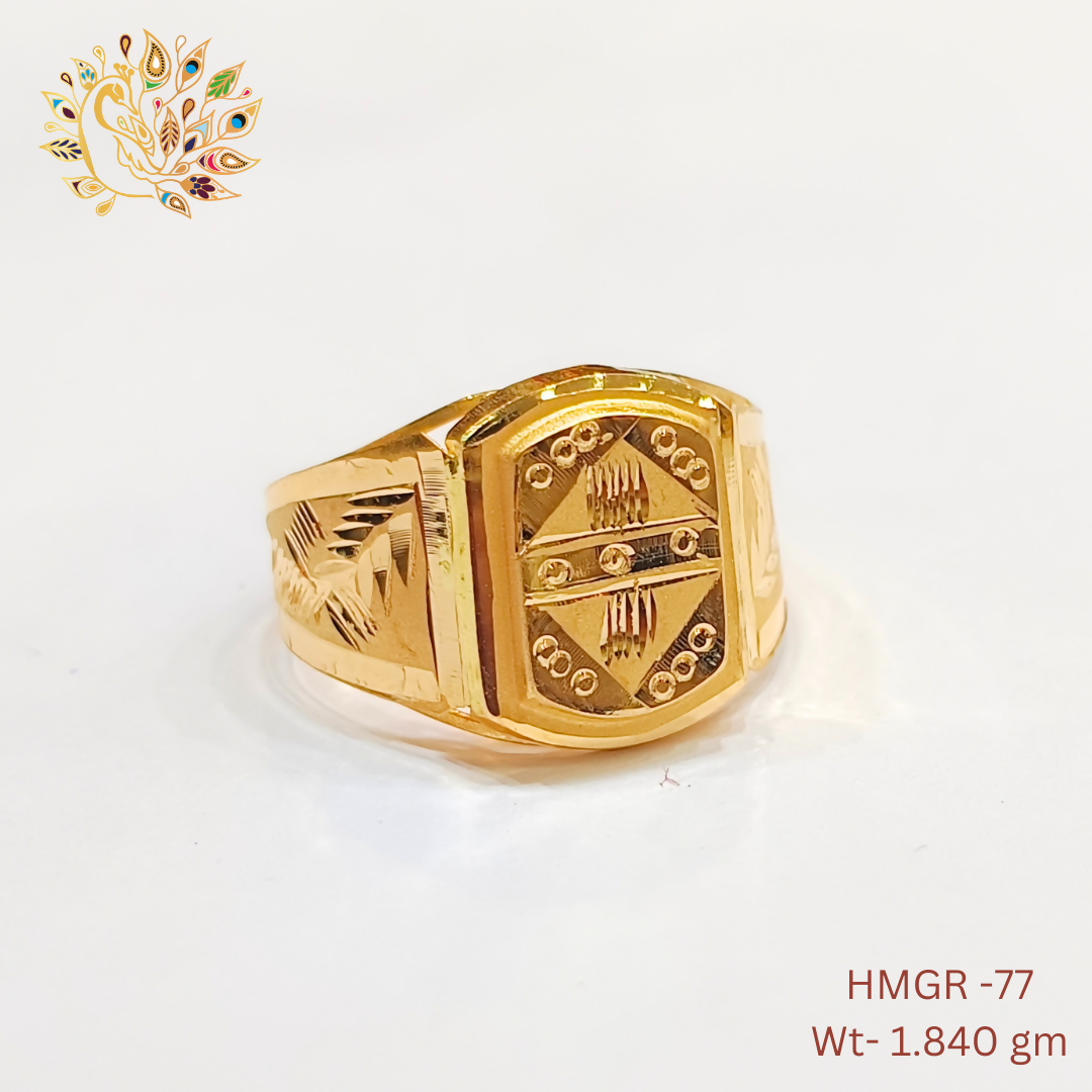 HMGR-77 - Handmade Gents Ring Sarafa Bazar India