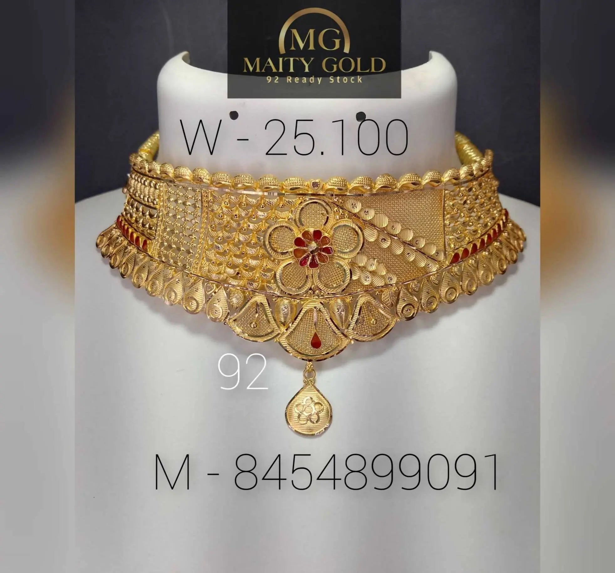 Gold Choker Sarafa Bazar India