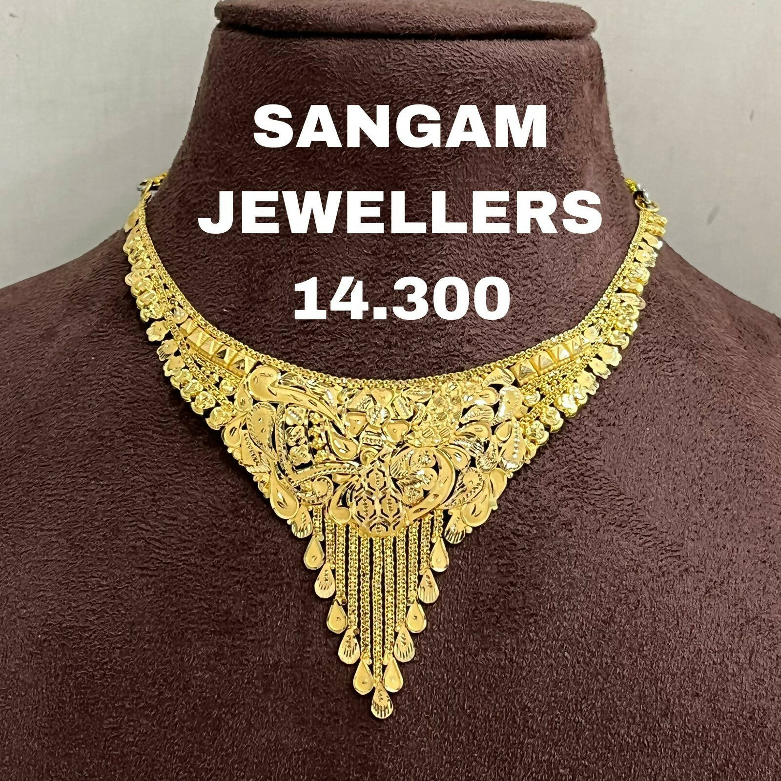 Gold Necklace Sarafa Bazar India