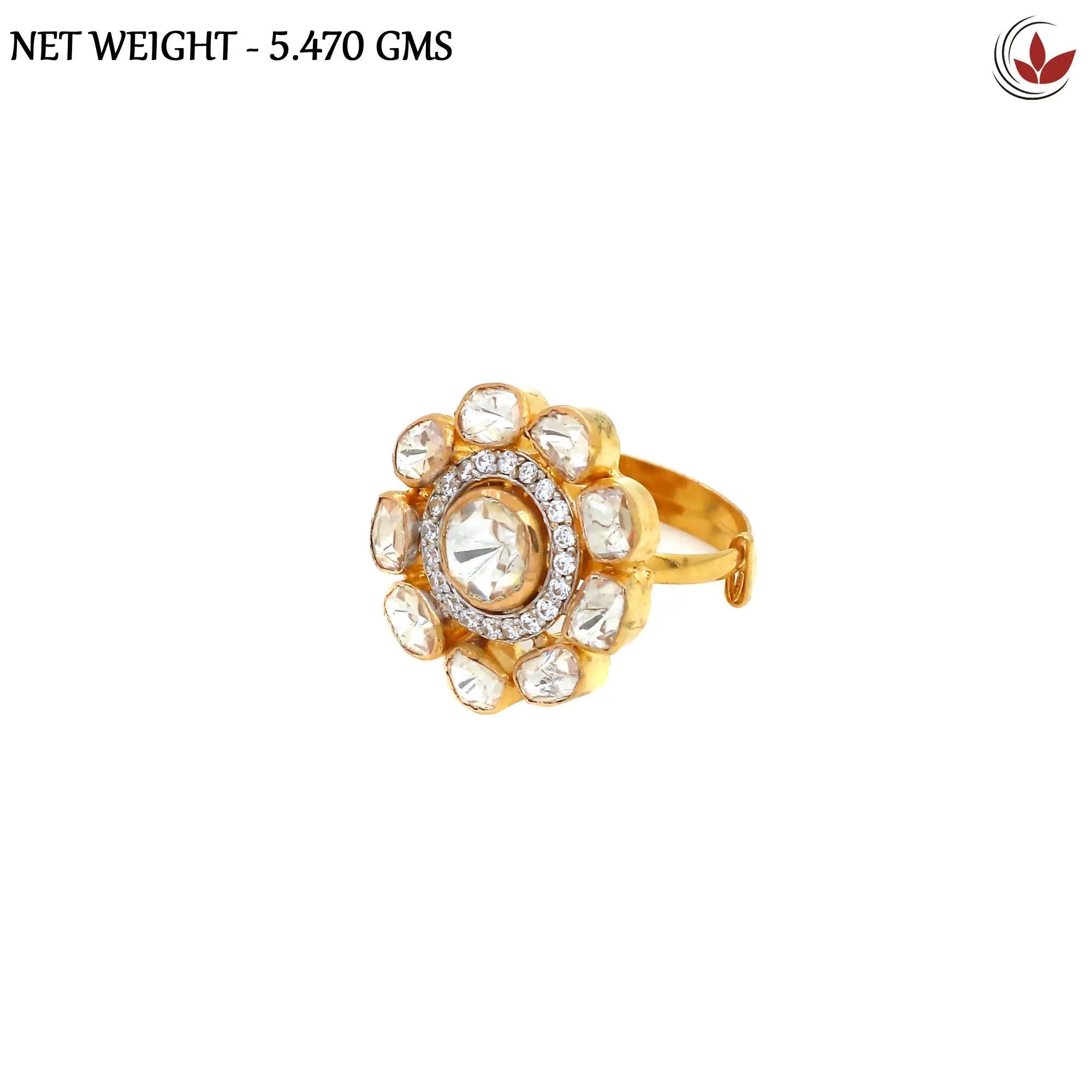 Kundan Ladies Ring Sarafa Bazar India