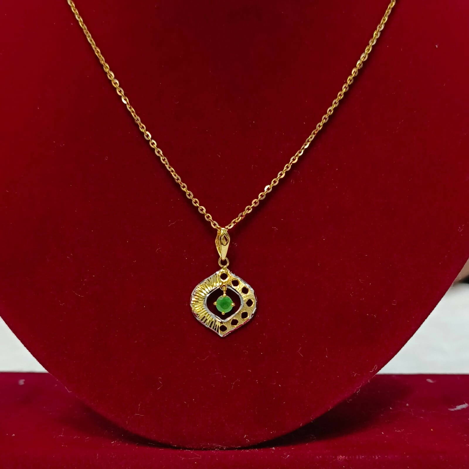 Turkish Italian Gold Pendant Sarafa Bazar India