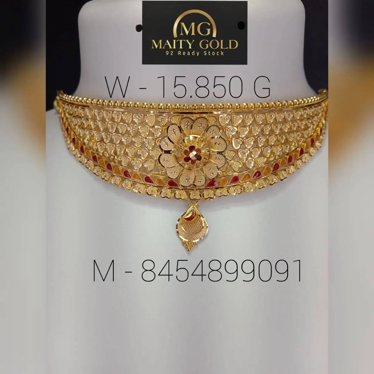 Gold Choker Sarafa Bazar India