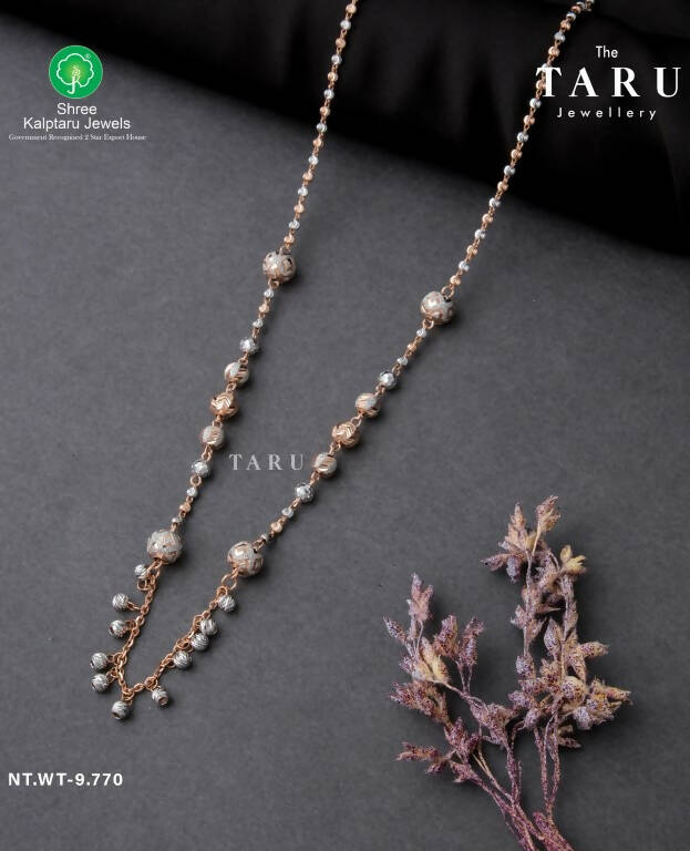 Italian Rose Gold Ladies Chain Sarafa Bazar India